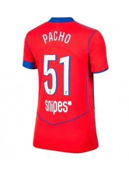 Zenske Futbalové oblečenie Paris Saint-Germain Willian Pacho #51 2025-26 Krátky Rukáv - Tretina Zenske Futbalové oblečenie Paris Saint-Germain Willian Pacho #51 2025-26 Krátky Rukáv - Tretina